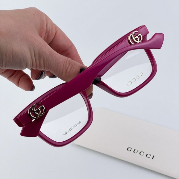 Gucci GG1728O 004 BRAND NEW Eyeglasses Red Pink Square Women main image 7